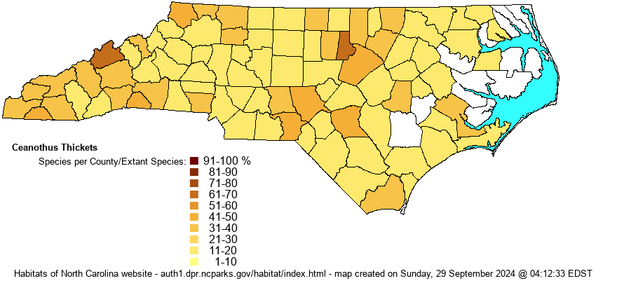 Habitats of North Carolina